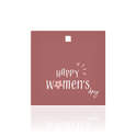 Carte Carrée Joyeuse Journée de la Femme - 10 Pièces