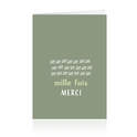 Cartes Mille fois merci - 10 pièces