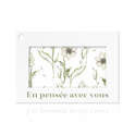 Cartes de vœux En pensée avec vous - 10 pièces