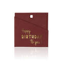 Carte carrée Joyeux Anniversaire - 10 pièces