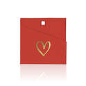 Carte Carrée Blanche - Coeur