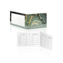 Cartes de rendez-vous Aura Green/gold marble - 50 pcs