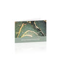 Cartes de rendez-vous Aura Green/gold marble - 50 pcs