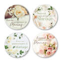 Heureux anniversaire de mariage - Autocollants ronds