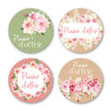 Stickers Ronds Plaisir d'offrir - 1 Rouleau