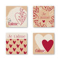 Stickers Je t'aime - 1 Rouleau