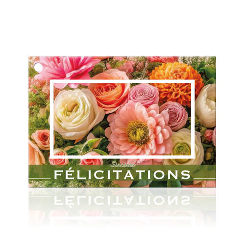 Sincères félicitations