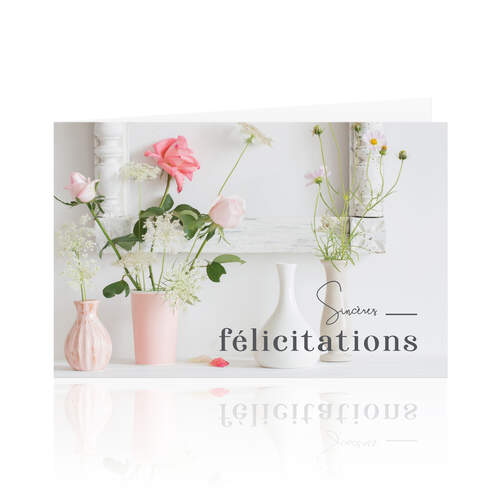 Sincères félicitations