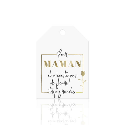 Pour maman il n'existe pas de fleurs trop grandes