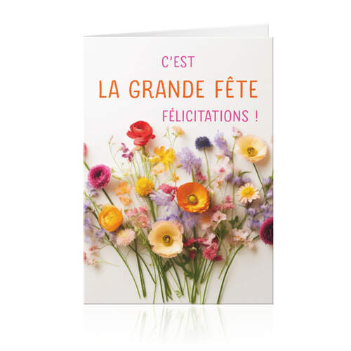 C'est grande fête, félicitations