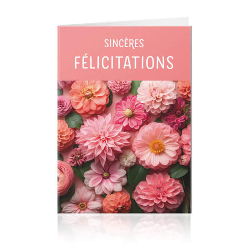 Sincères félicitations