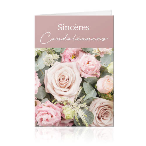Sincères condoléances
