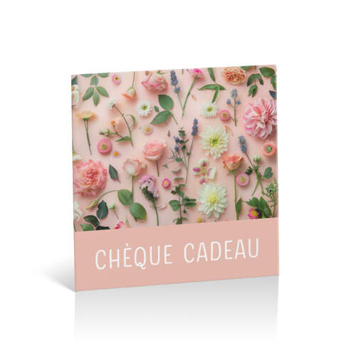 Pink floral flat lay