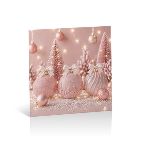 Pink christmas balls