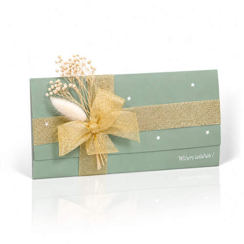 Nuance green stars warm wishes