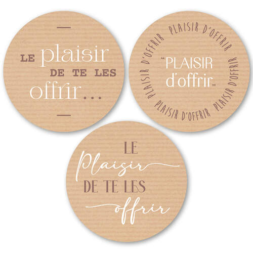 Le plaisir de te les offrir