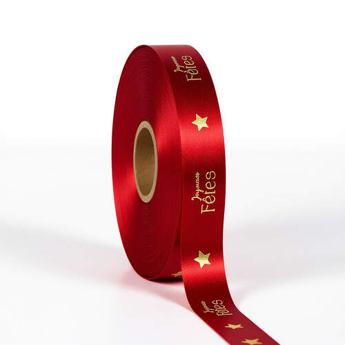 Joyeuses fêtes stars warm red