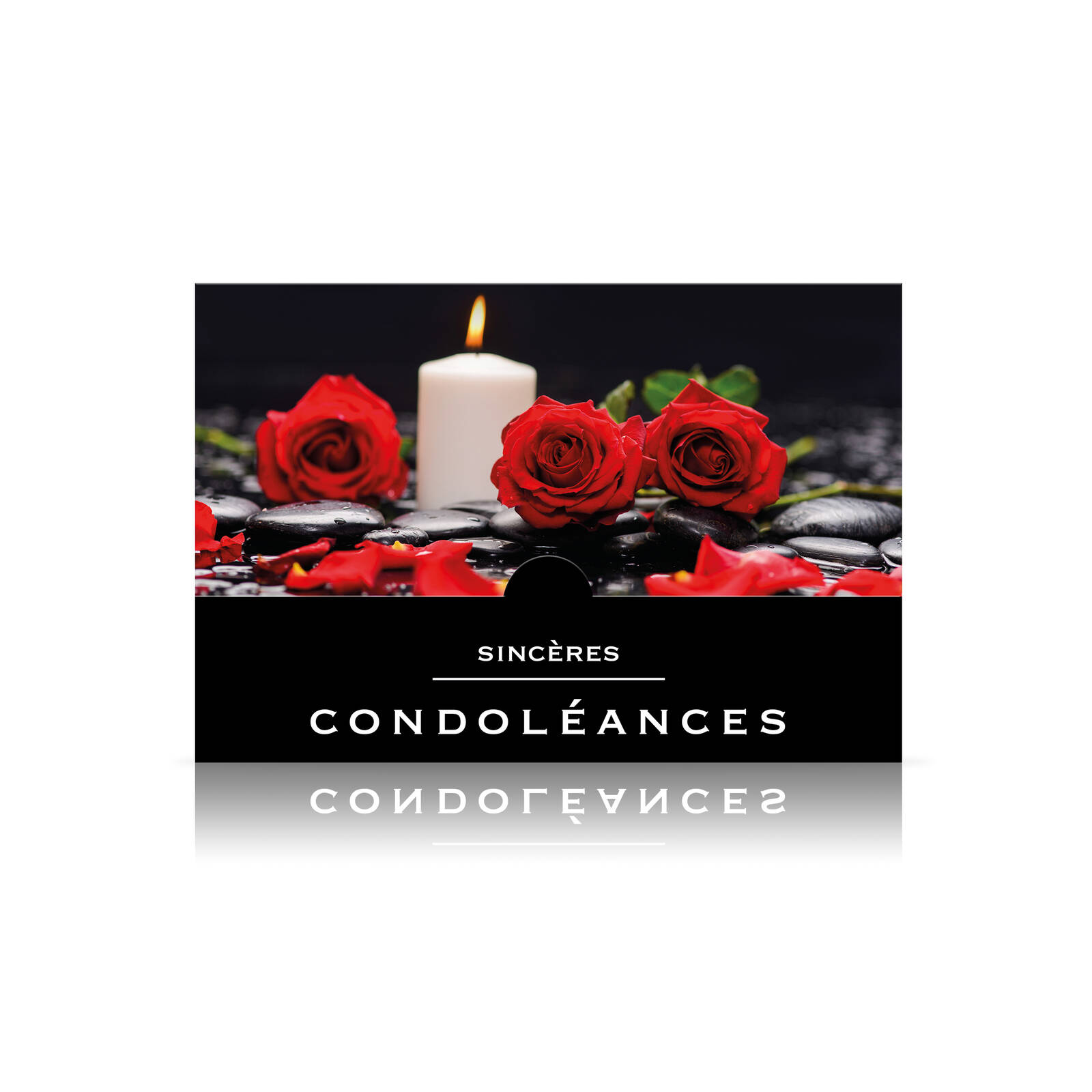 Sincères condoléances - Cartes de condoléances par 10