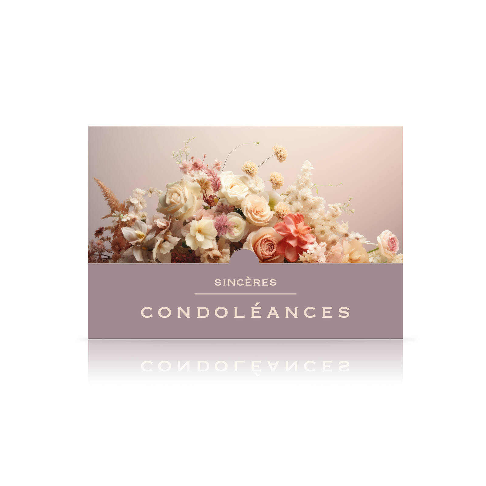 Cartes de condoléances Sincères - 10 pièces