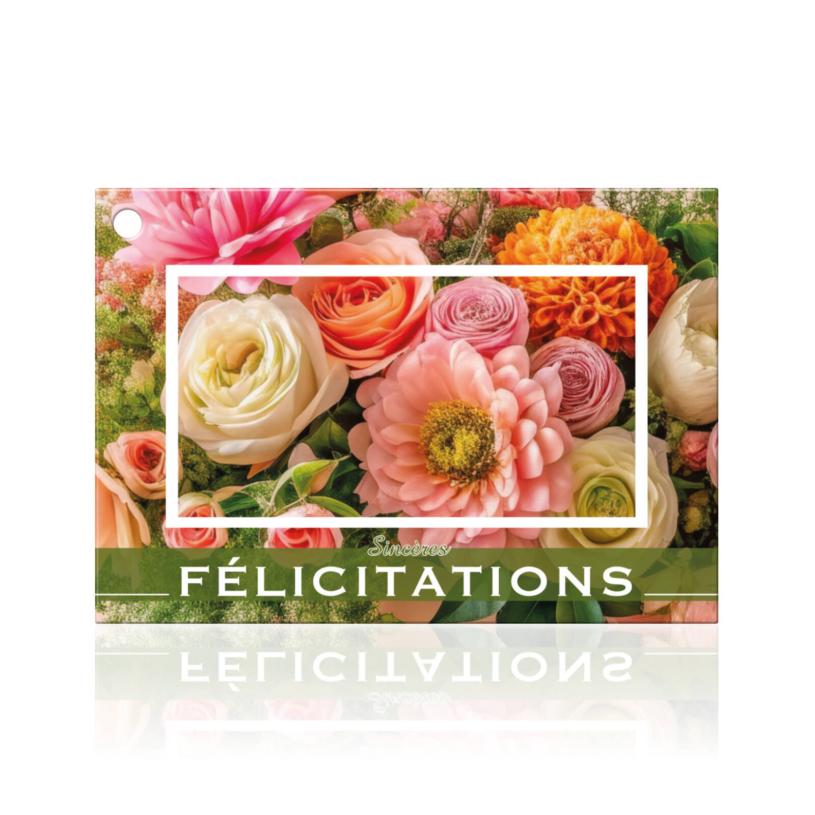 Sincères félicitations - Cartes de vœux 10 pièces