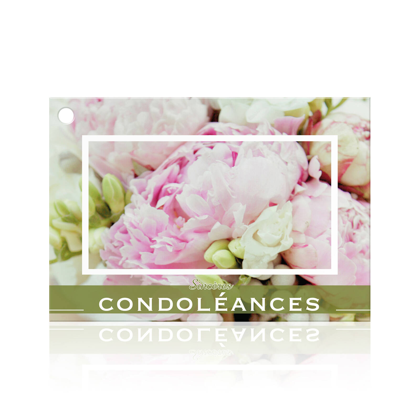 Sincères condoléances - 10 Cartes de Vœux