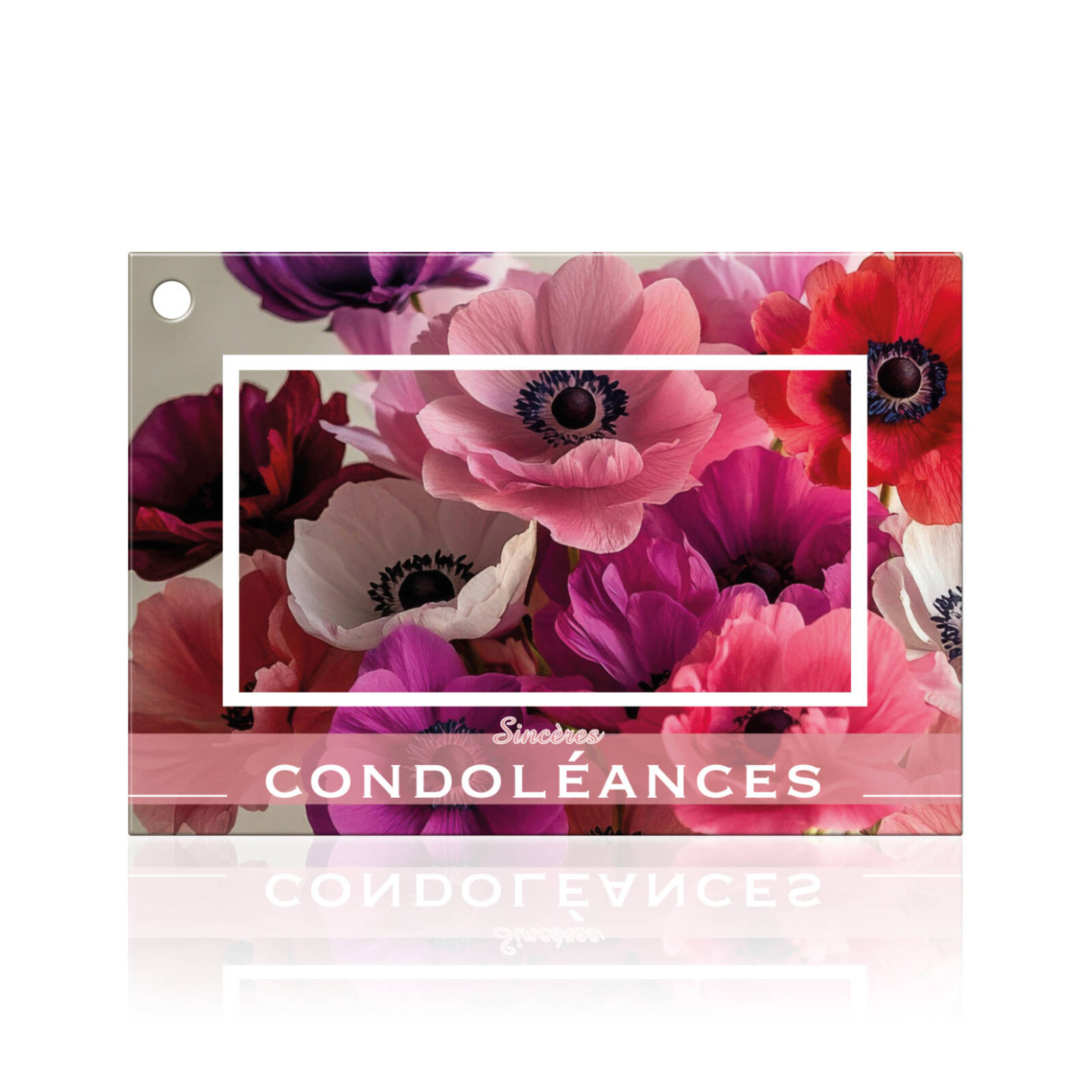 Cartes de Condoléances Sincères - 10 Ex.