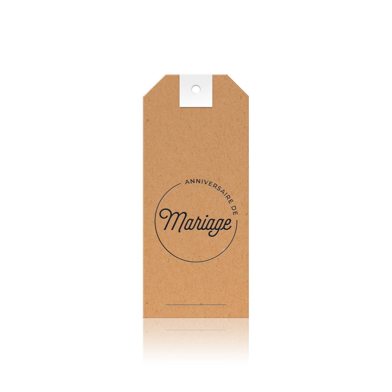 Anniversaire de mariage - Carte allongée