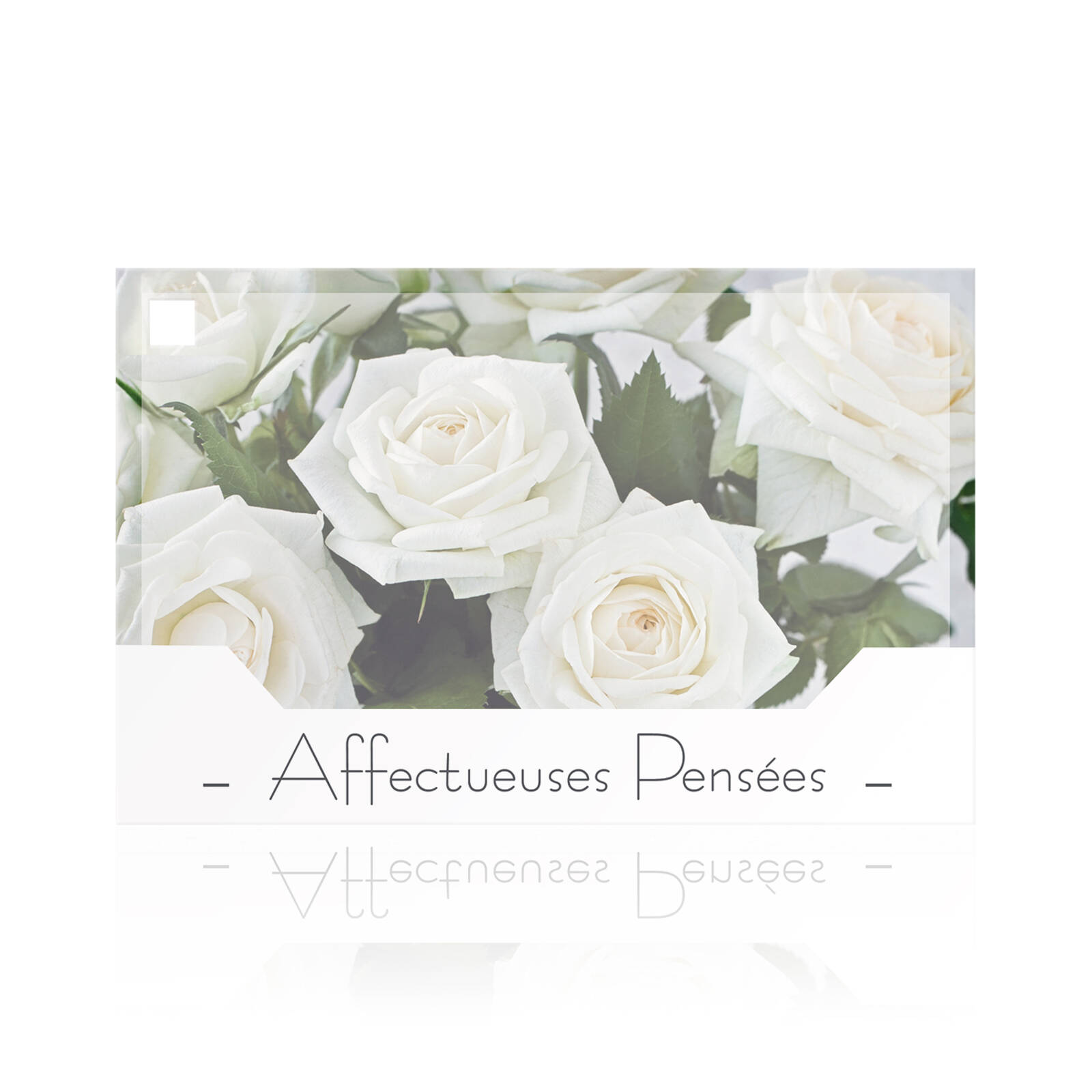 Pensées Affectueuses - 10 Cartes Rectangulaires