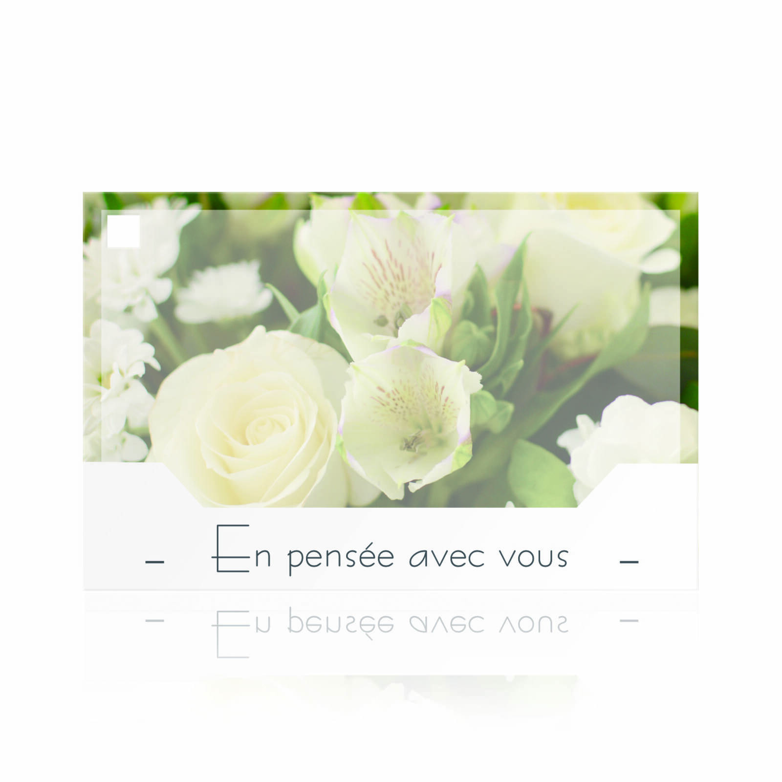En pensée avec vous - Cartes de vœux par 10