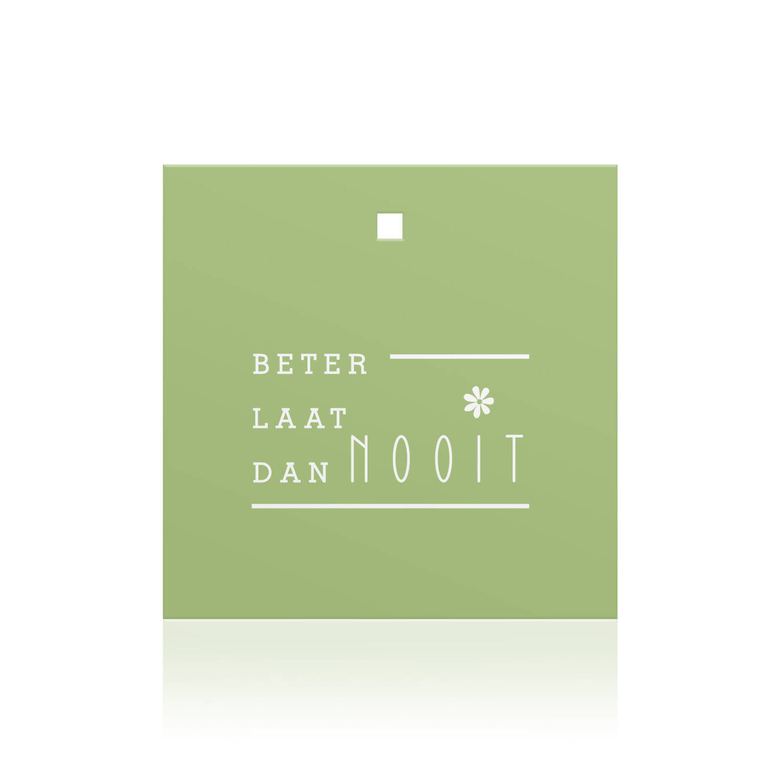 Beter laat dan nooit - Cartes carrées