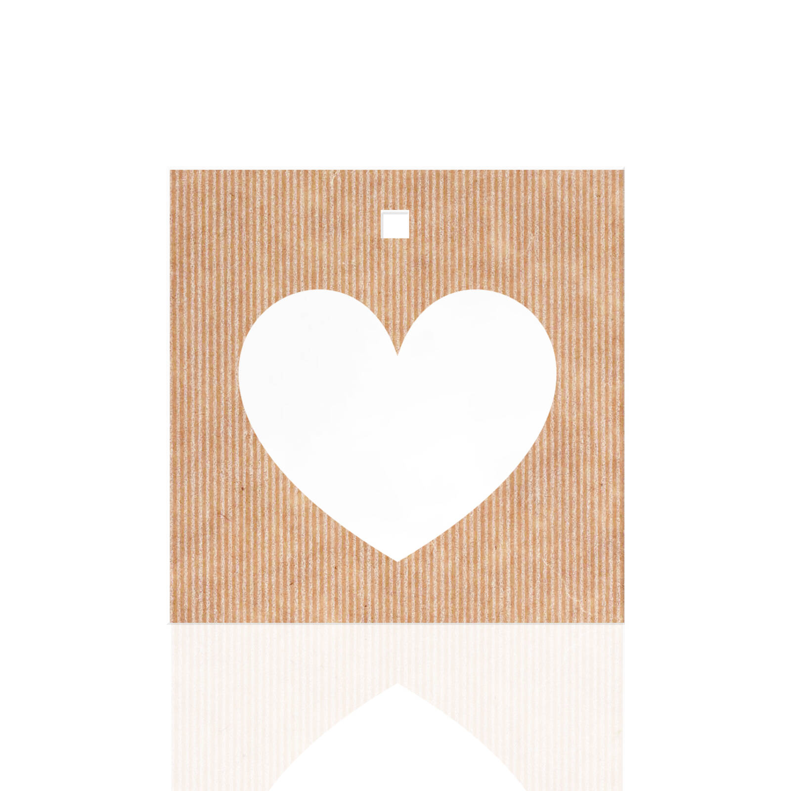 Cartes Carrées Coeur - 10 Pièces