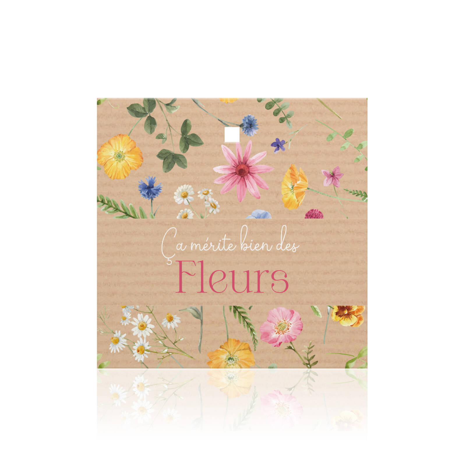 Ca mérite bien des fleurs - Cartes carrées