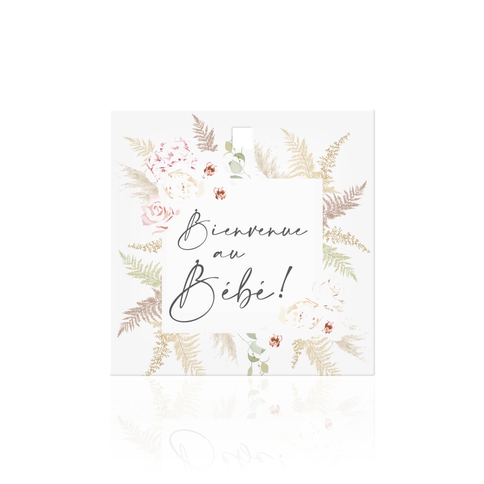 Bienvenue au bébé - Cartes carrées