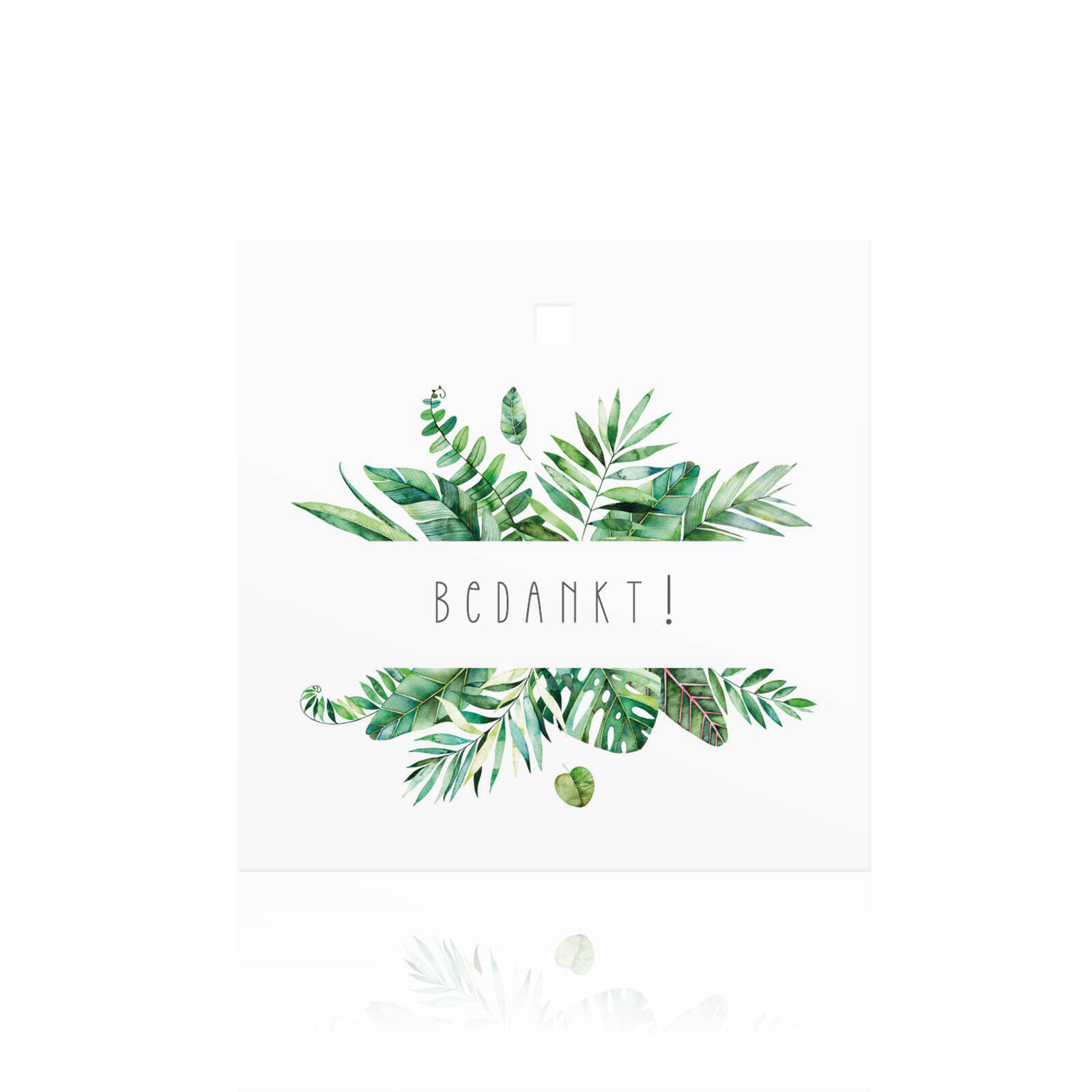 Cartes Carrées Merci - 10 Pièces