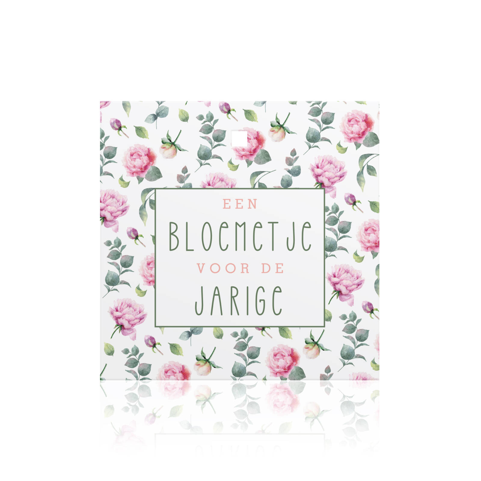 Une fleur pour l'anniversaire - Cartes carrées