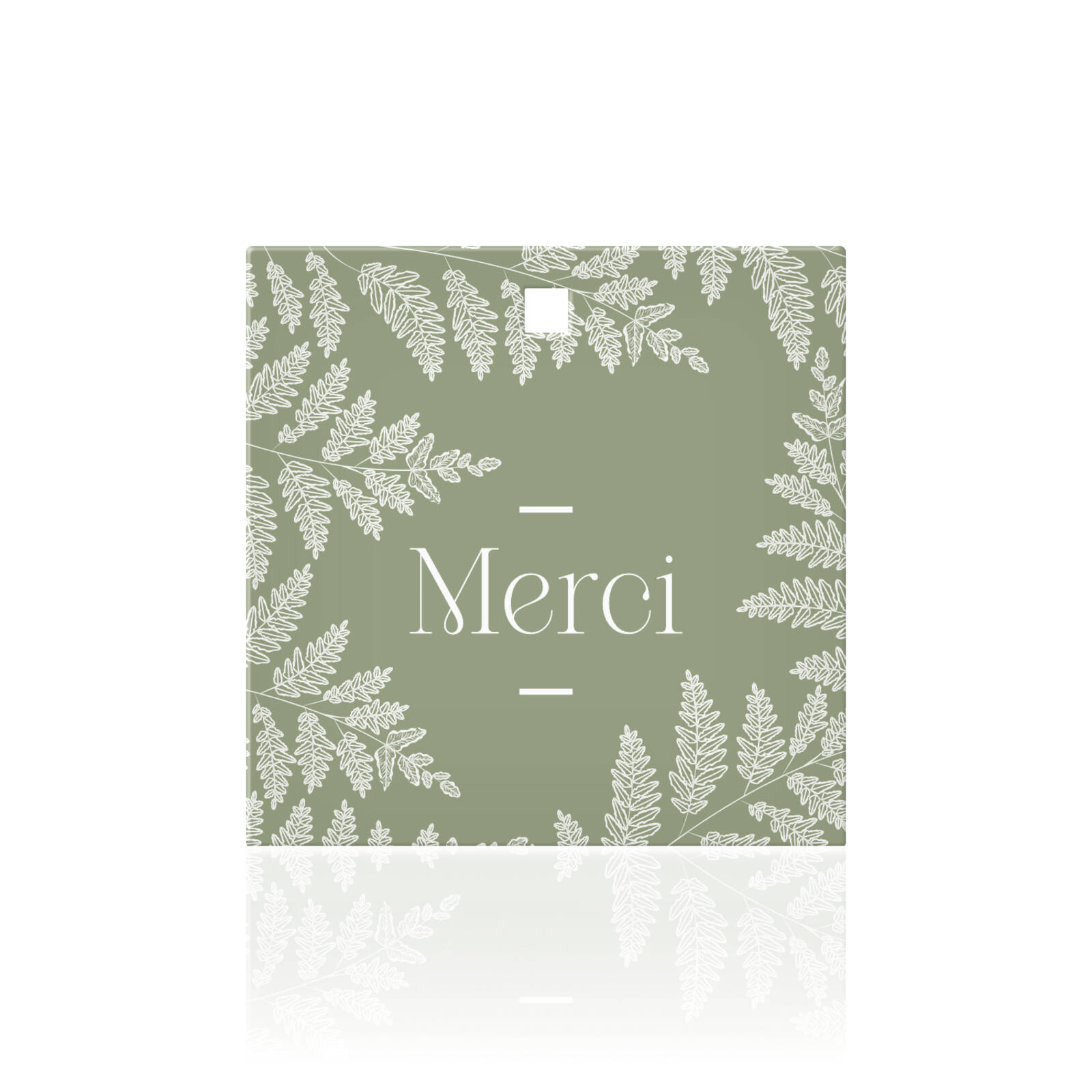 Cartes Carrées Merci - Lot de 10