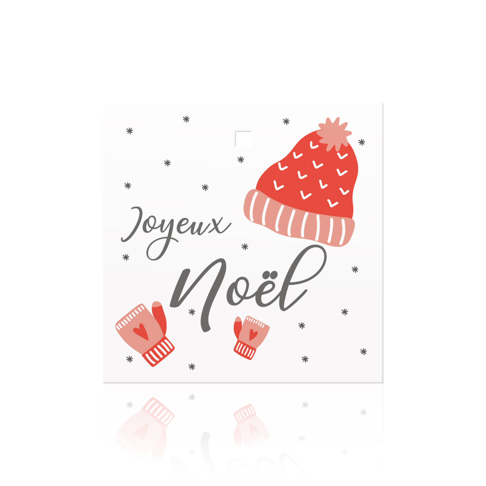 Joyeux Noël - Cartes Carrées (10 pcs)