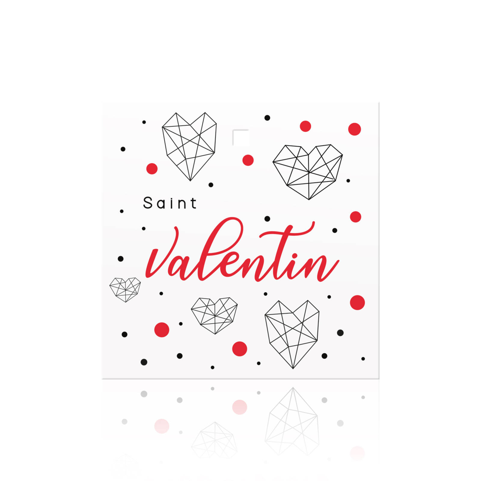 Carte Saint Valentin - 10 Exemplaires