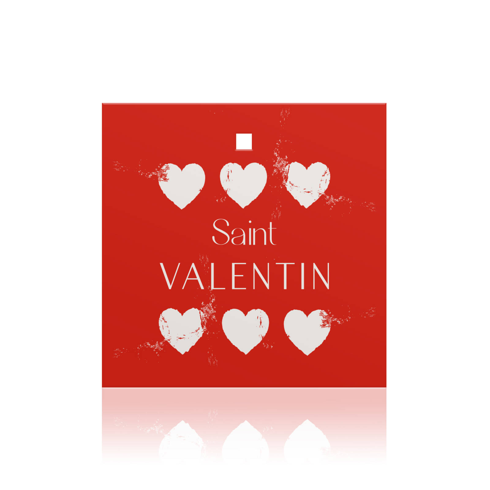 Cartes Carrées Saint Valentin - 10 Pièces