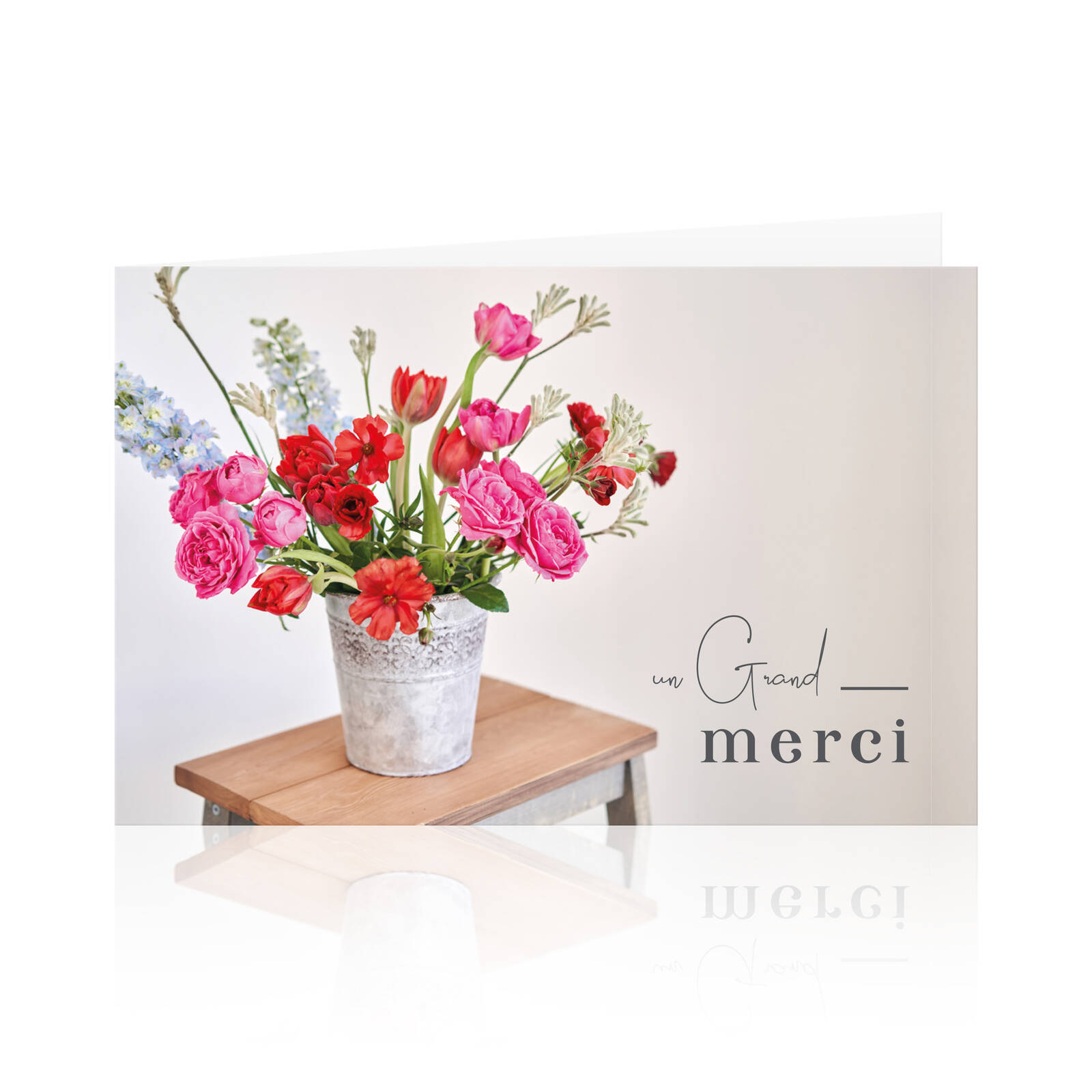 Cartes de Remerciement Grand Merci - 10 Pièces