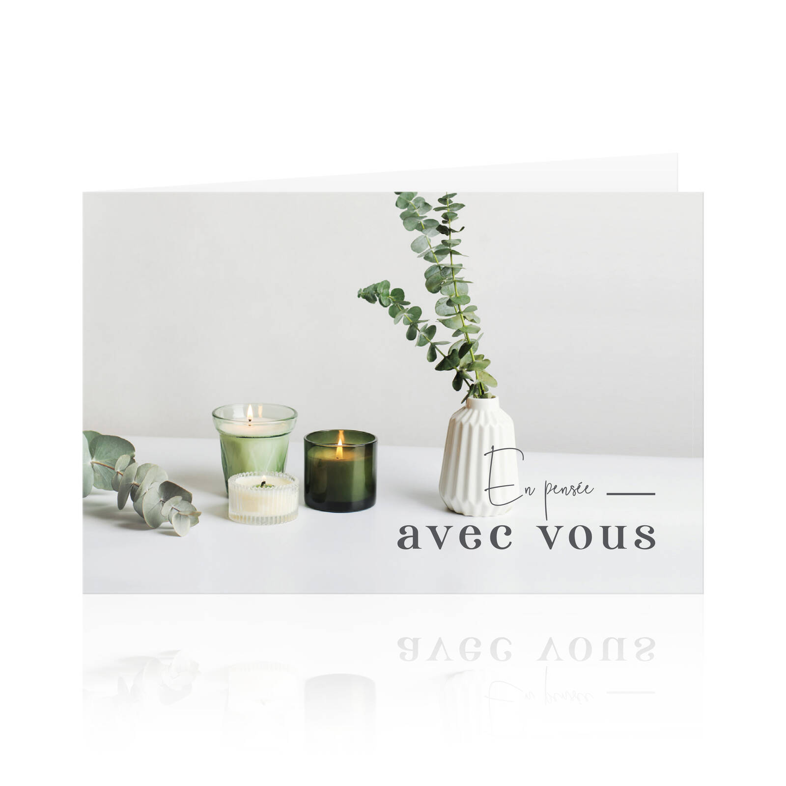 En pensée aves vous - Cartes de vœux romantiques