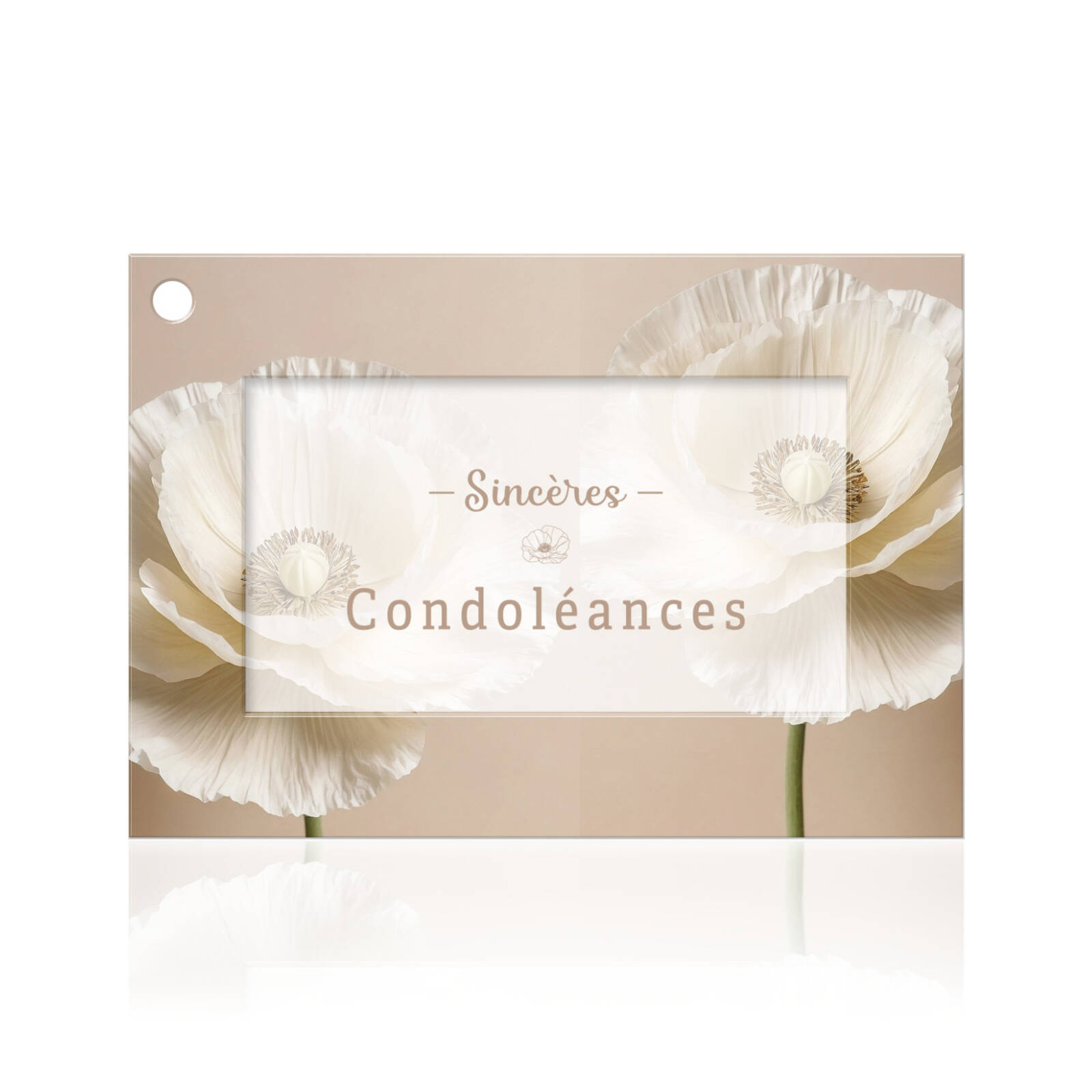 Cartes de Condoléances - Sincères Condoléances