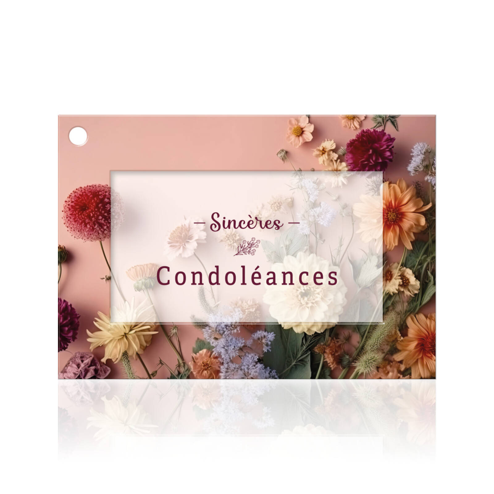 Sincères condoléances - Cartes de vœux par 10