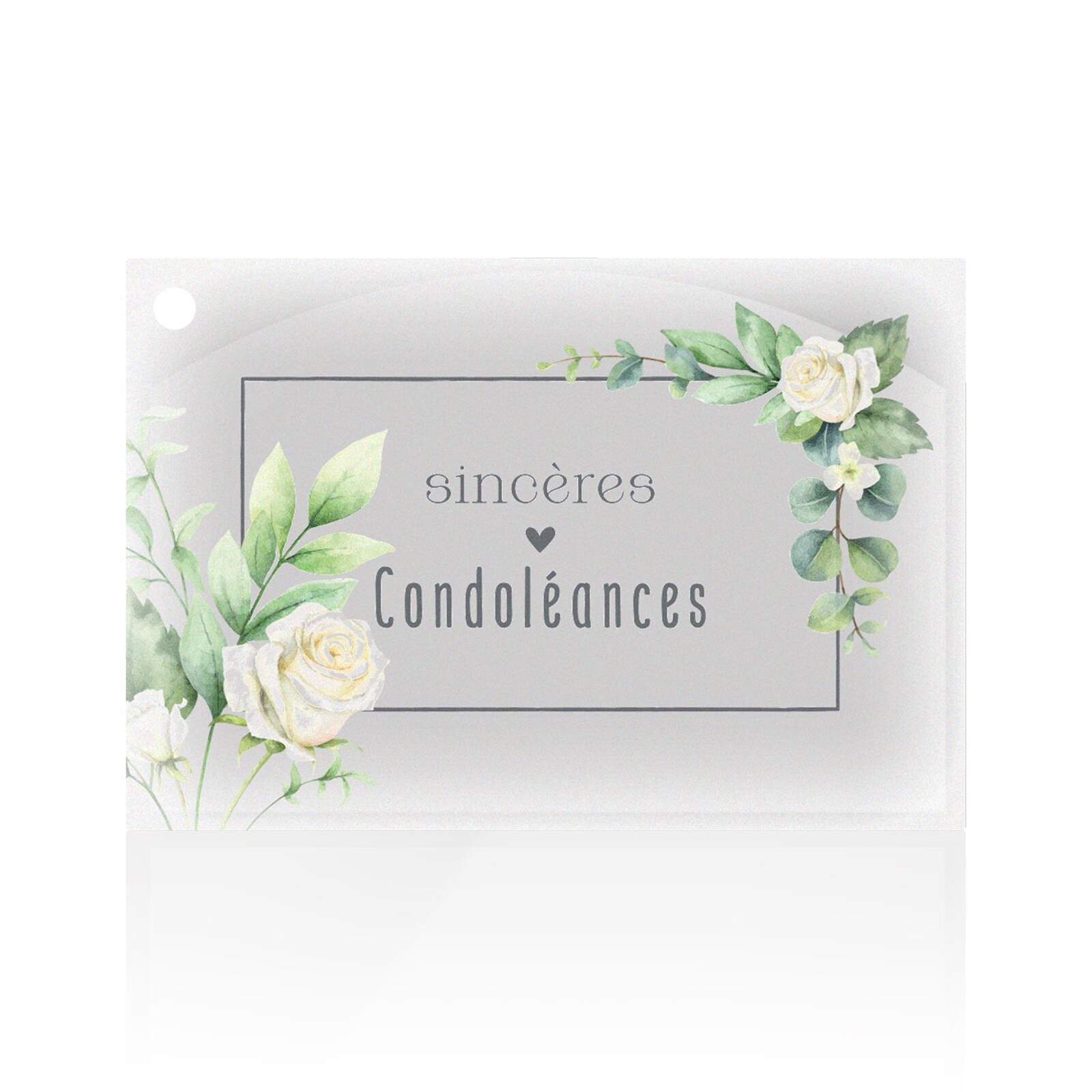 Sincères condoléances - Cartes de vœux par 10