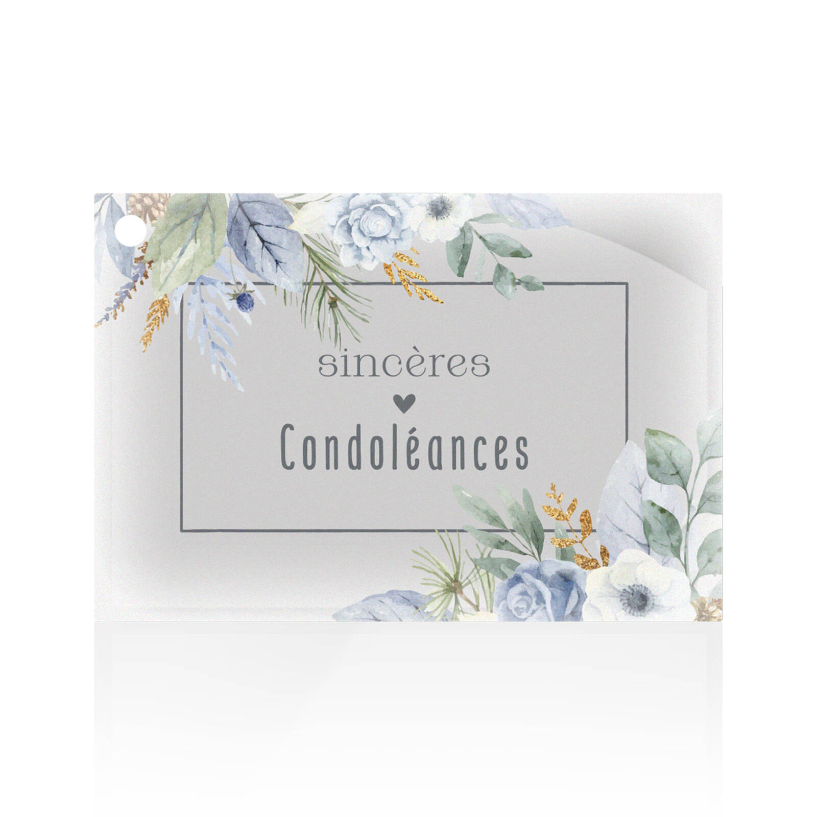 Sincères condoléances - Cartes par 10