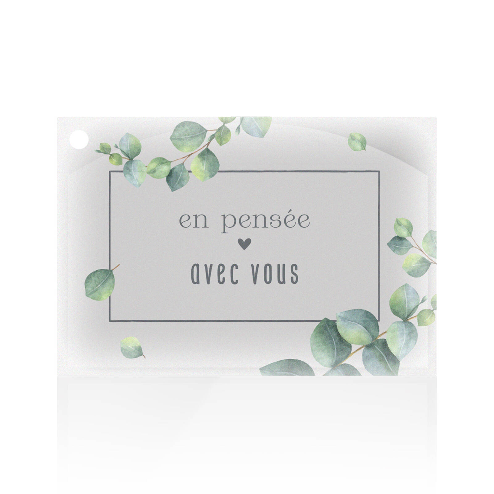 Carte En pensée avec vous - 10 Ex.