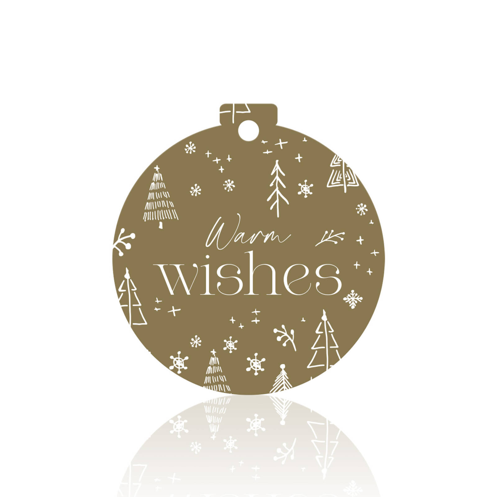 Cartes Carrées  'Warm Wishes ' - Paquet de 10