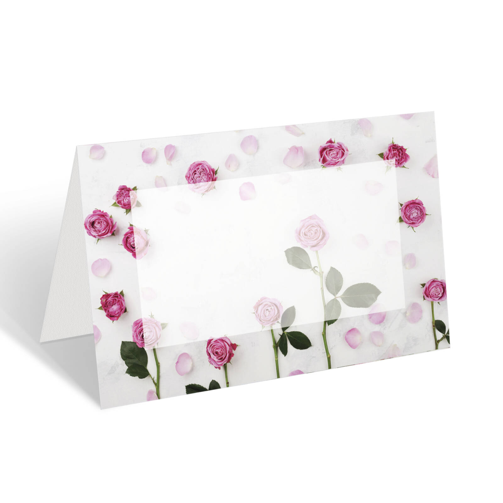 Cartes Vœux Blanches - 10 Pièces