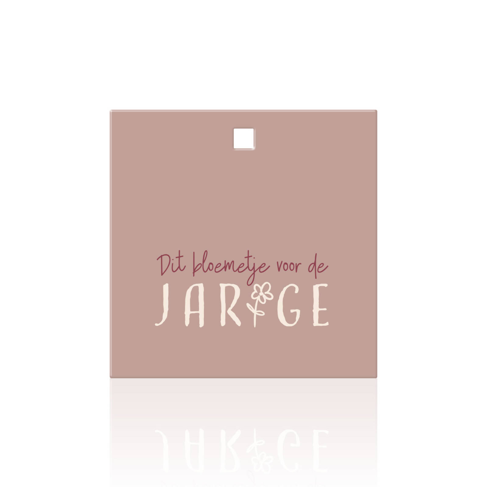 Cette fleur pour l'anniversaire - Carte carrée