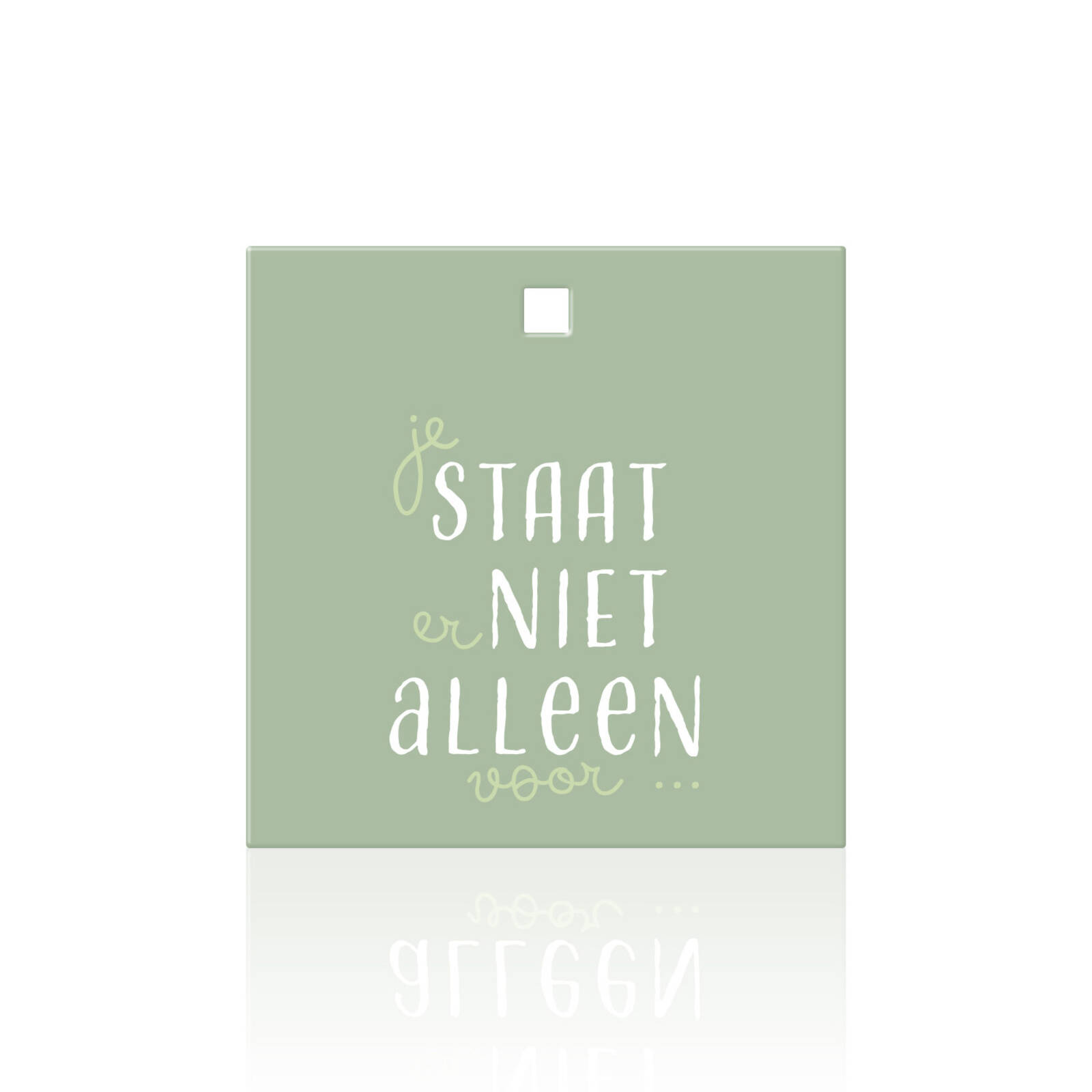 Vous n'êtes pas seul - Carte carrée